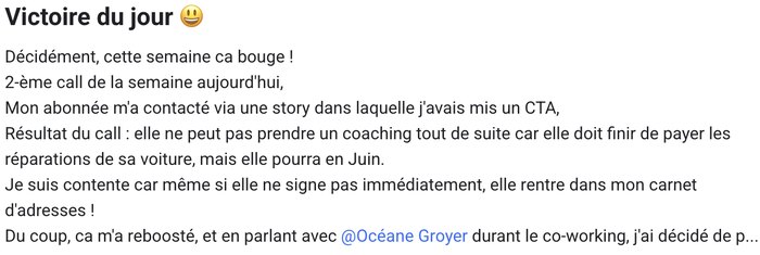 Témoignage client